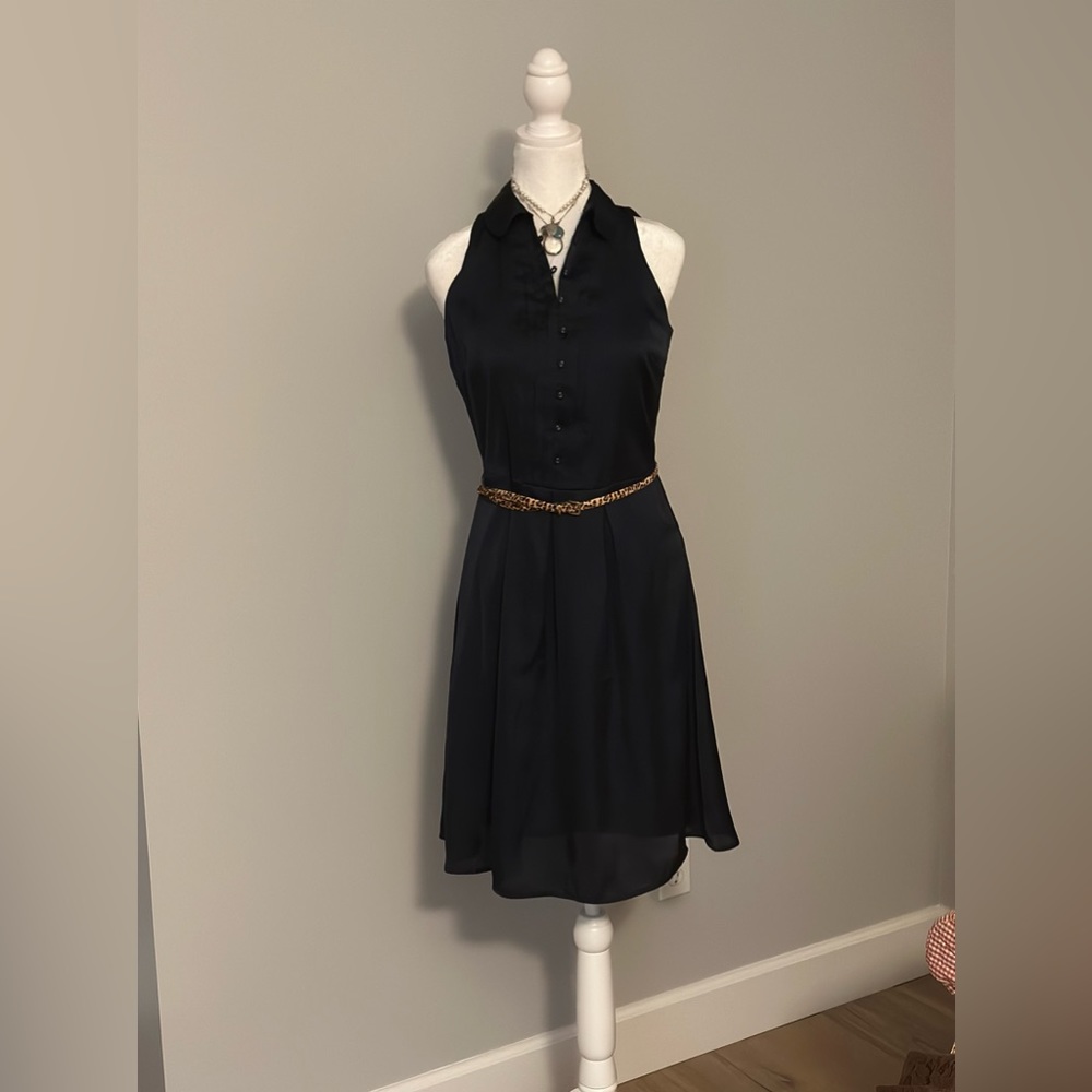 The Limited Navy Satin Dress - Picture 1 of 7